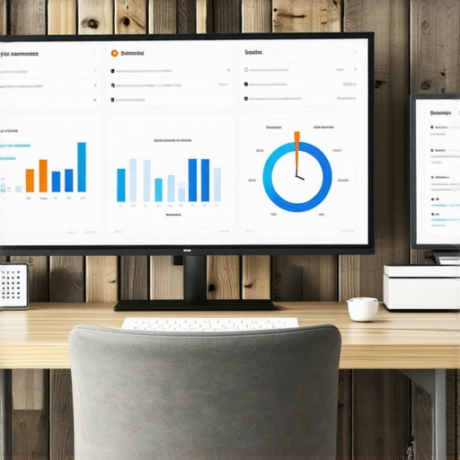 Advanced GMB Tools Dashboard Business professional analyzing GMB and local SEO data on digital dashboard