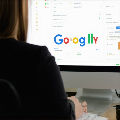 Analyzing GMB Analytics for Local SEO Digital marketer reviewing Google My Business analytics on a computer