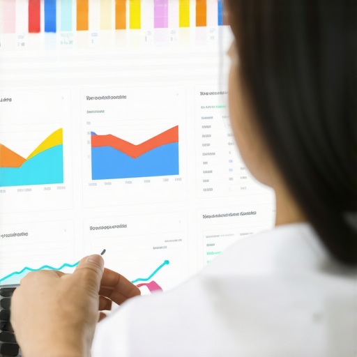 Analyzing GMB Dashboard for Local SEO Person reviewing Google My Business analytics on a computer screen
