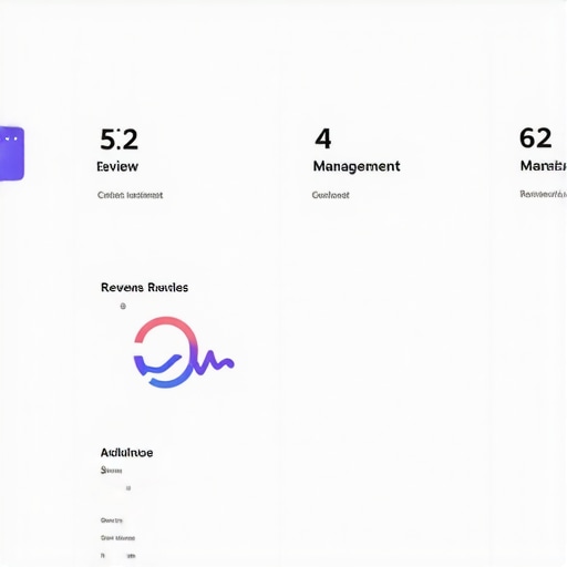 GMB Tools Dashboard for Local SEO Screenshot of a GMB management dashboard showing analytics and review responses.