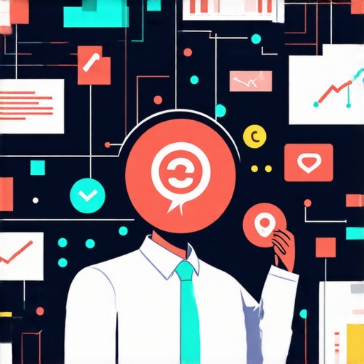 Illustration of advanced local SEO techniques including AI, voice search, and data analytics