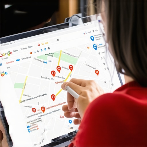 Business owner adjusting the map pin location on Google My Business dashboard.