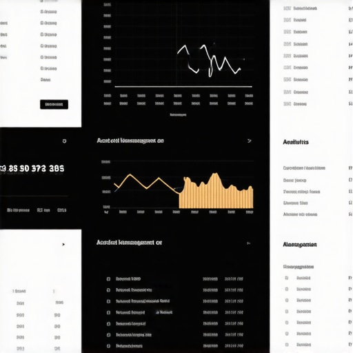 A professional showing a digital dashboard with maps visibility data and alerts