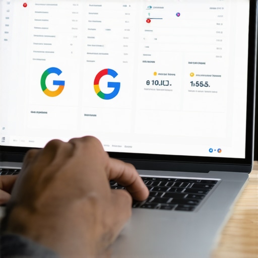 Analyzing GMB Data for Local SEO Person reviewing GMB analytics on a laptop screen