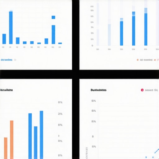 GMB Analytics Dashboard Screenshot of a GMB analytics dashboard highlighting local search metrics.