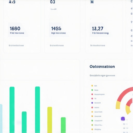 Screenshot of a Google My Business dashboard showing metrics and optimization options