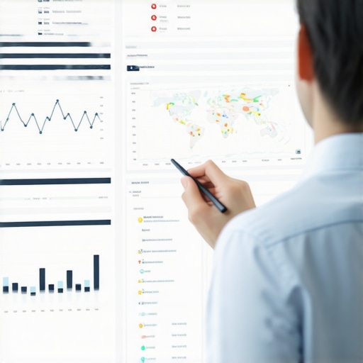 SEO professional monitoring GMB profiles with advanced tools.