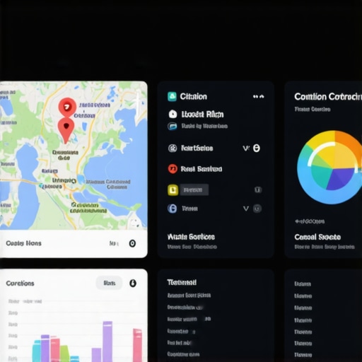 Citation and Map Analytics Dashboard Screenshot of local SEO dashboard with citation and map analytics